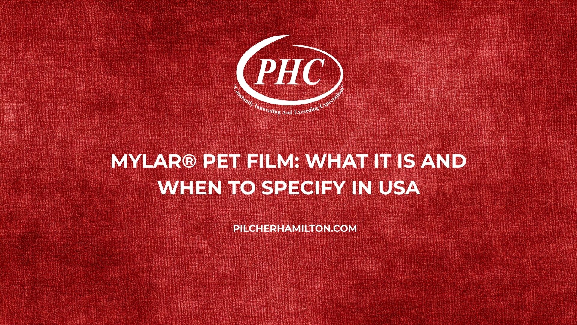 Mylar PET film applications USA