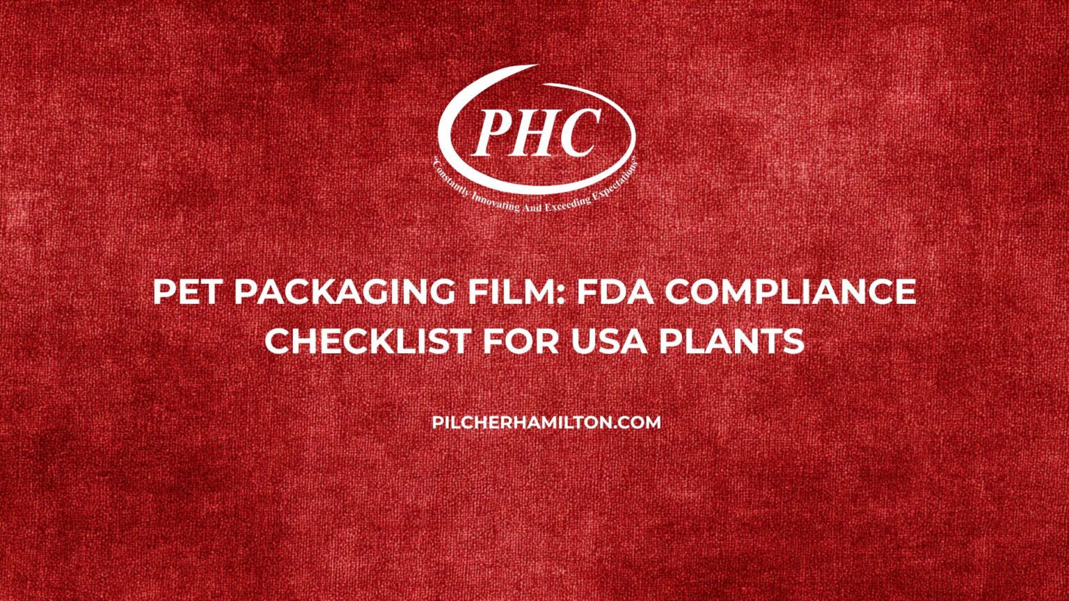 PET Packaging Film USA | FDA Compliance Checklist