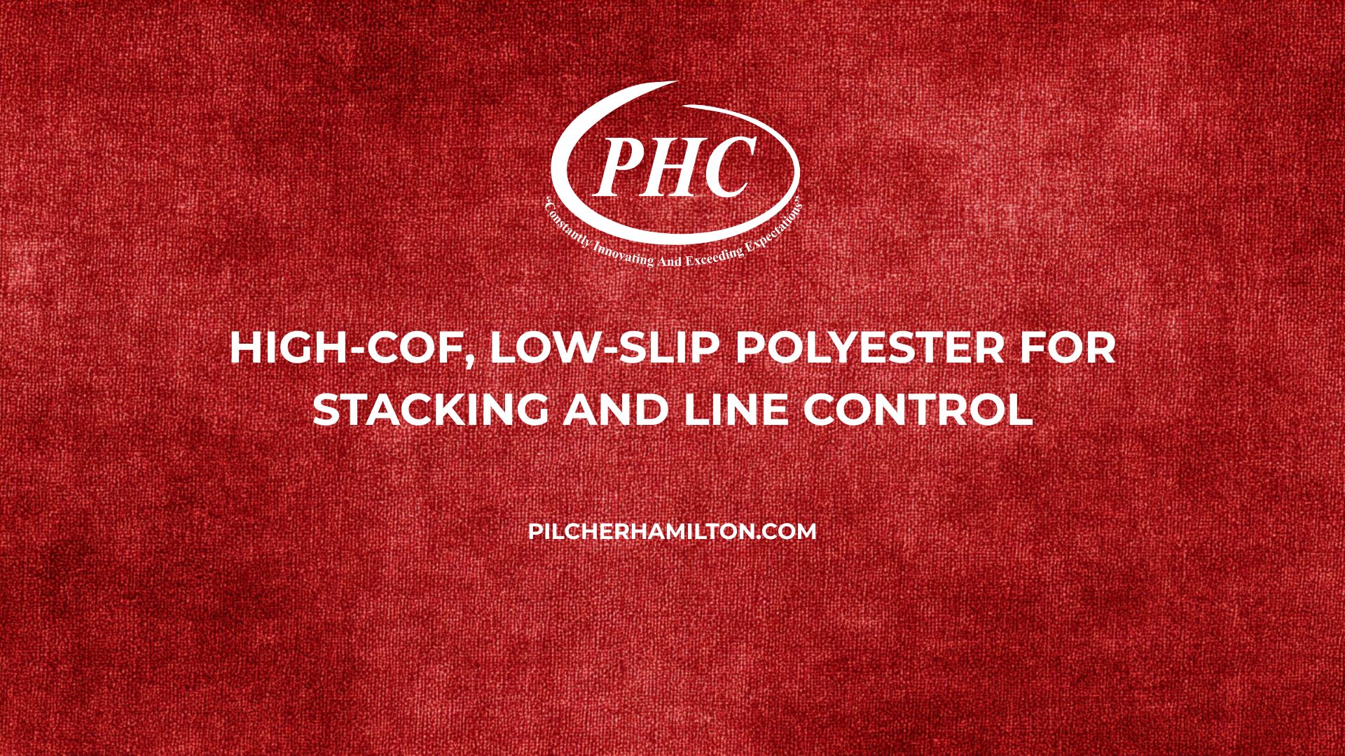 High‑COF, Low‑Slip Polyester for Stacking and Line Control