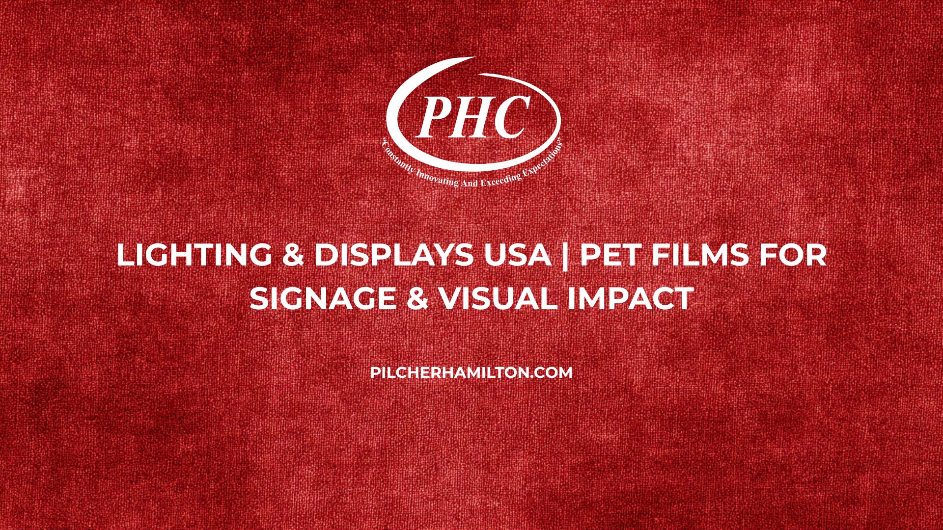 PET films for lighting and displays USA | PHC