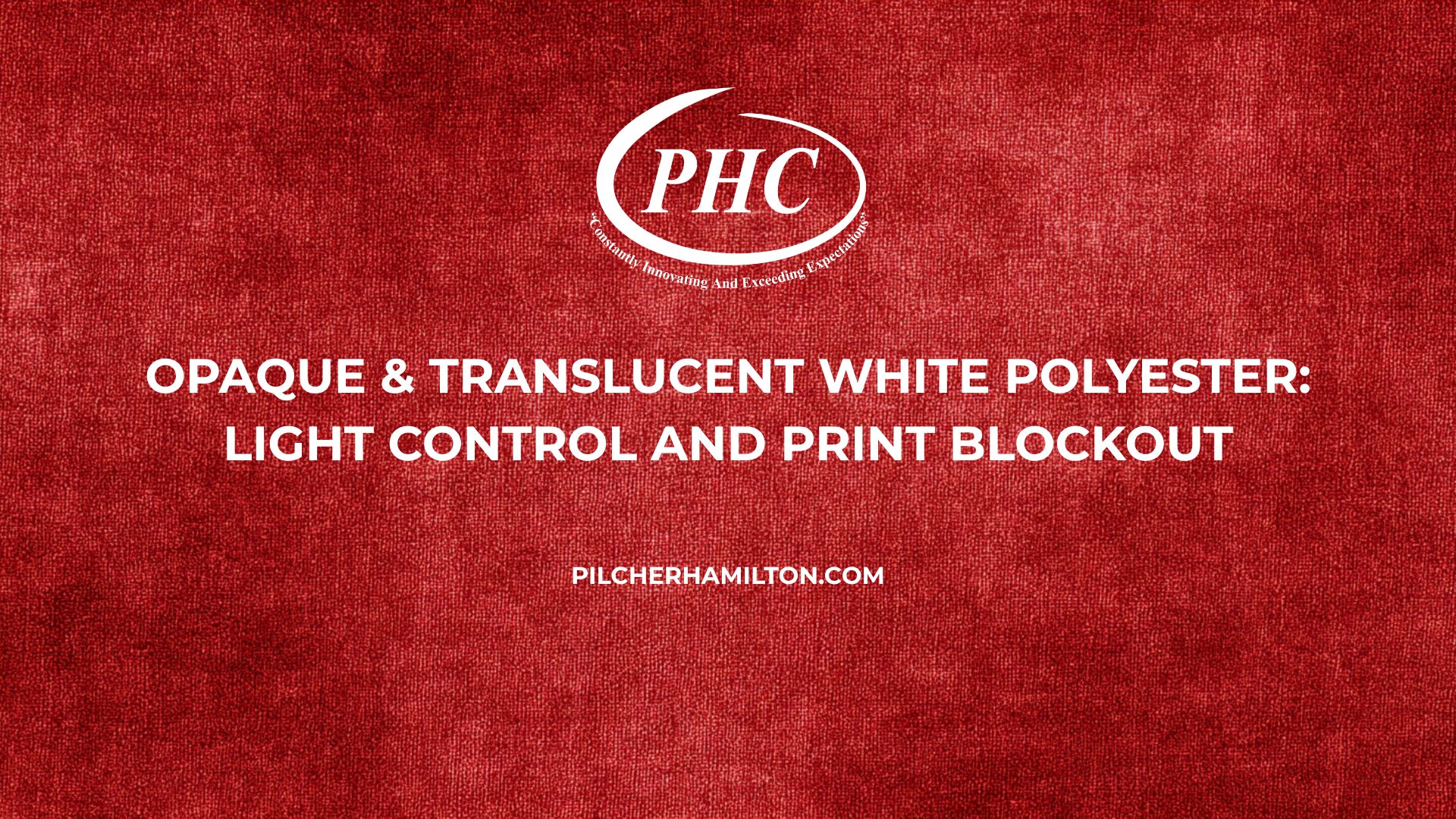 Opaque & Translucent White Polyester: Light Control and Print Blockout